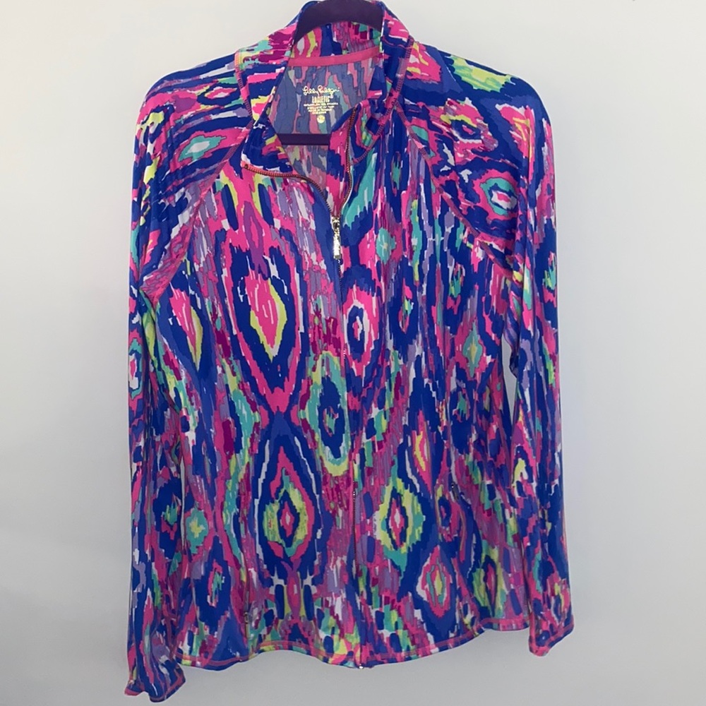 Lilly Pulitzer Luxletic XL zip up